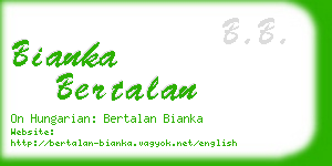 bianka bertalan business card